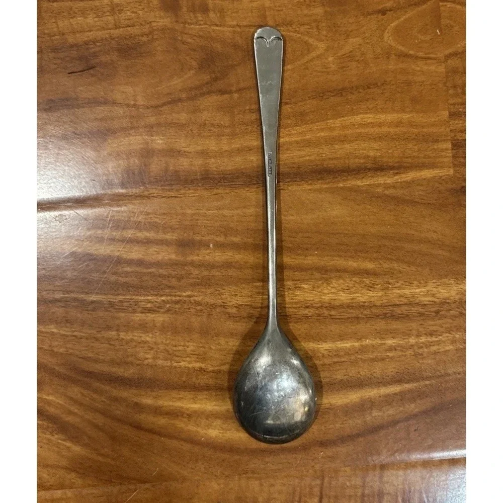 Vintage Silver Plated Salad‎ Serving Spoon 9